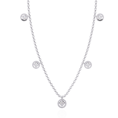 Stunning 4.72 Ct Round Cut Lab Grown Diamond Halo Style Elegant Party Wear Necklace - HIGHCARAT DIAMONDS