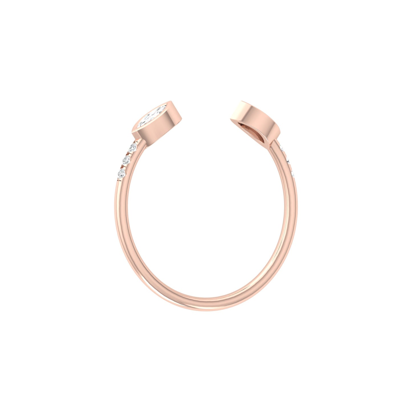 Stunning Marquise Or Round Diamond Wedding Band Ring Elegant Gift for Someone Special