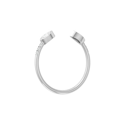 Stunning Marquise Or Round Diamond Wedding Band Ring Elegant Gift for Someone Special