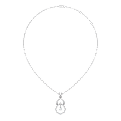 Stunning Pear Cut Lab-Grown Diamond Pendant Elegant Drop Necklace Anniversary Gift
