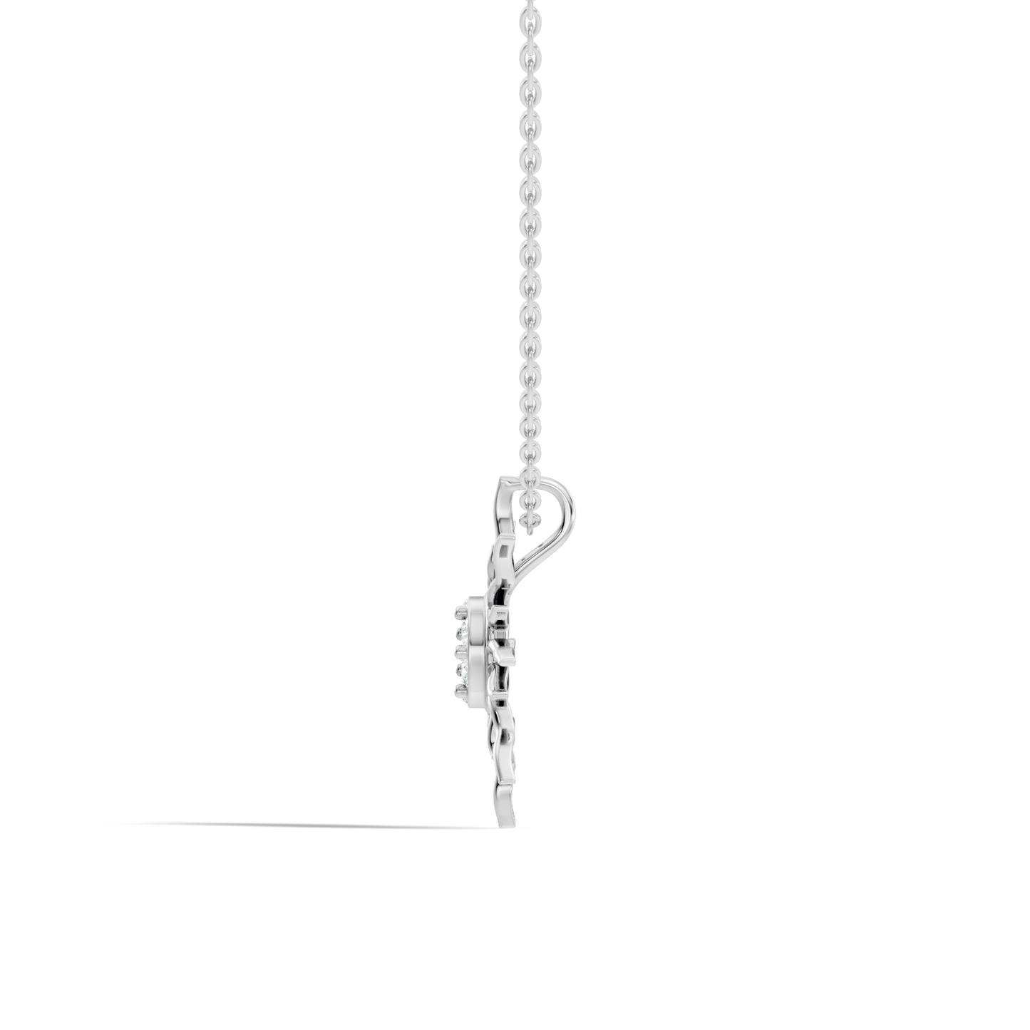 Golden Sunburst Diamond Pendant Round Cut Unisex Jewelry Gift Collection - HIGHCARAT DIAMONDS