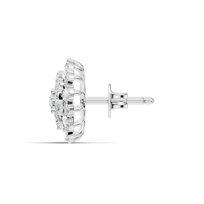 2.91 Ct Pear, Oval, Round Shape Diamond With 14k Solid Rose Gold Elegance Vintage Affordable Diamond Earrings - HIGHCARAT DIAMONDS