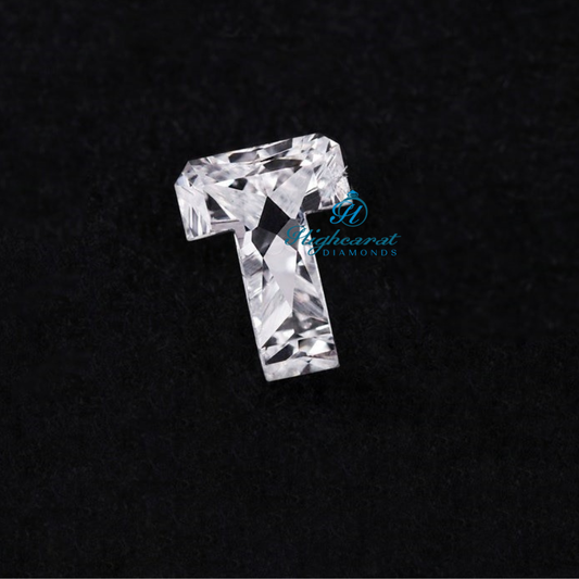 T Shape Lab-Grown Diamond  Brilliant Alphabet Cut for Custom Fine Jewelry & Personalized Gifting - HIGHCARAT DIAMONDS