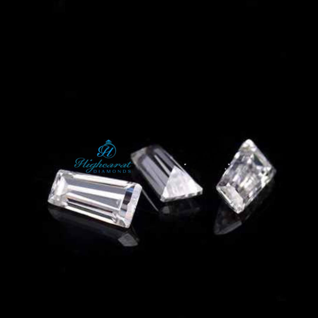 Tapered Baguette Cut White Colorless Lab Grown Antique Diamond Use For Wedding Jewelry