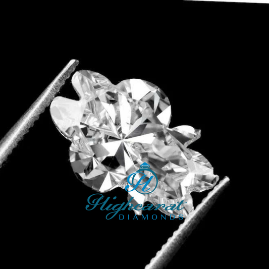 Teddy Bear Shape Lab Diamond Unique Sparkling Stone For Pendants, Charms & Kids Jewelry