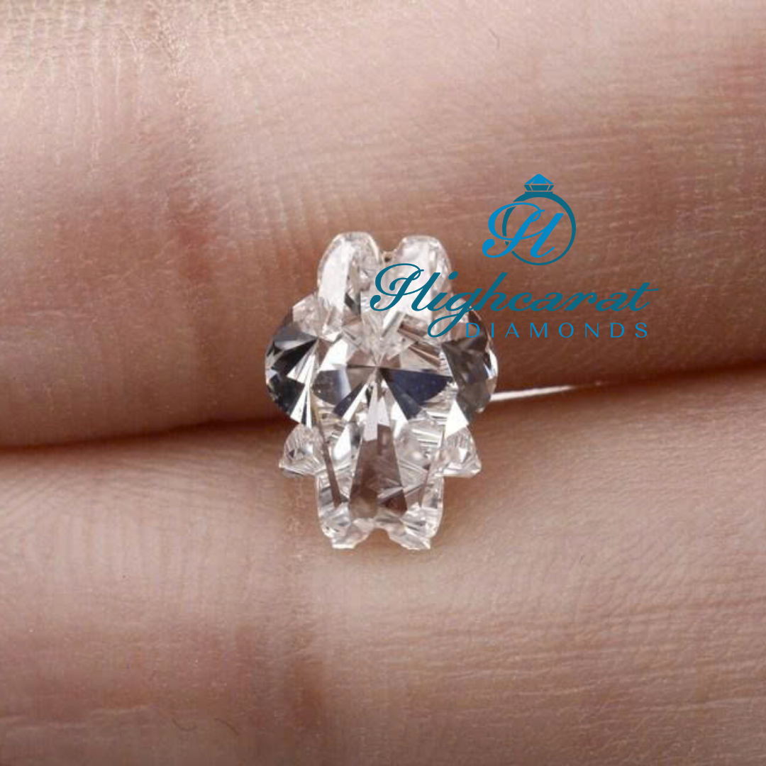 Teddy Bear Shape Lab Diamond Unique Sparkling Stone For Pendants, Charms & Kids Jewelry - HIGHCARAT DIAMONDS
