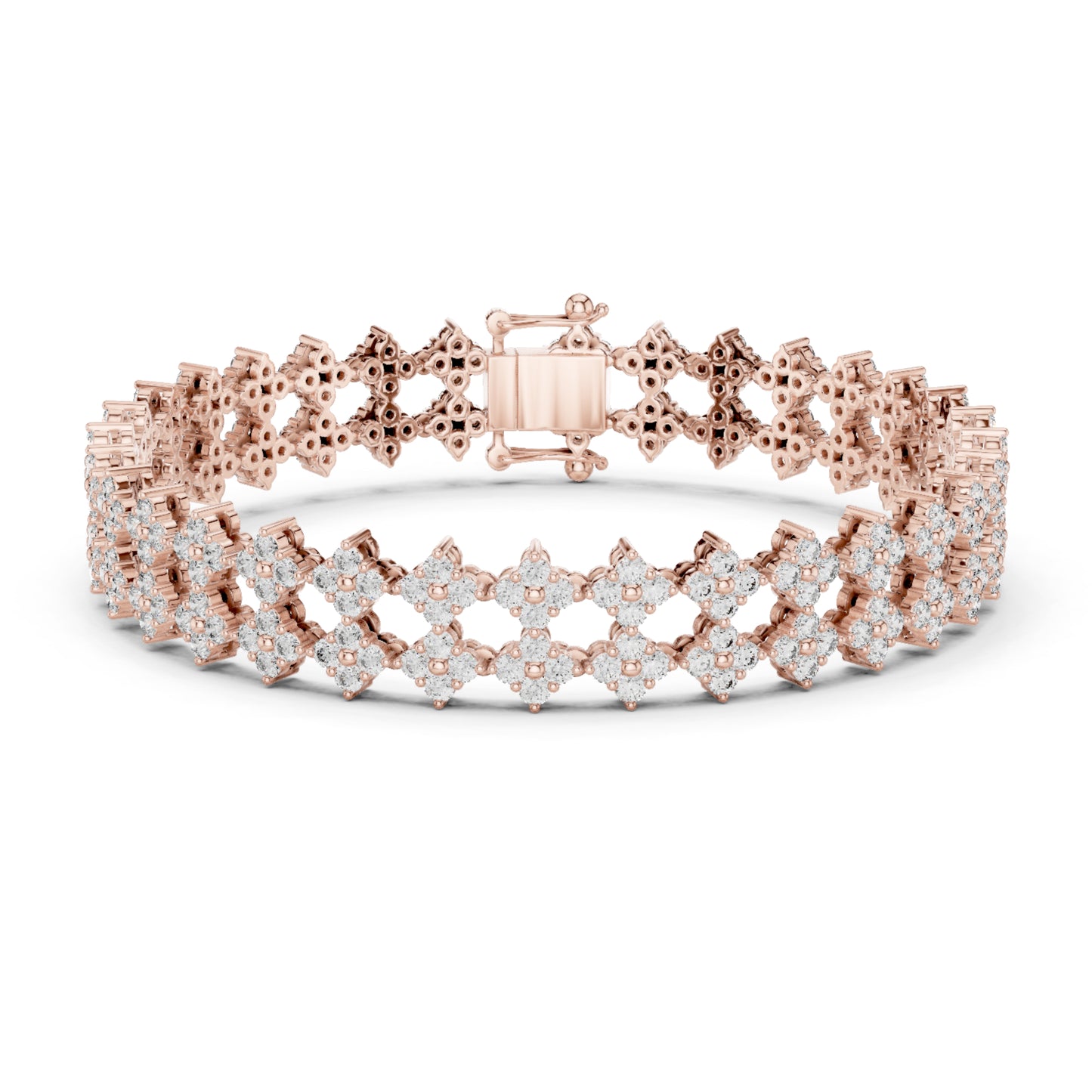 5.12 Ct Round Cut Lab Grown Diamond Vintage Delicate Hand Crafted Dainty Bridesmaid Bracelet For Gift - HIGHCARAT DIAMONDS