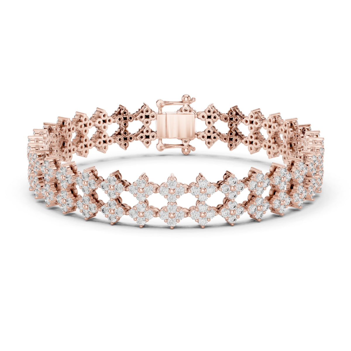 5.12 Ct Round Cut Lab Grown Diamond Vintage Delicate Hand Crafted Dainty Bridesmaid Bracelet For Gift - HIGHCARAT DIAMONDS