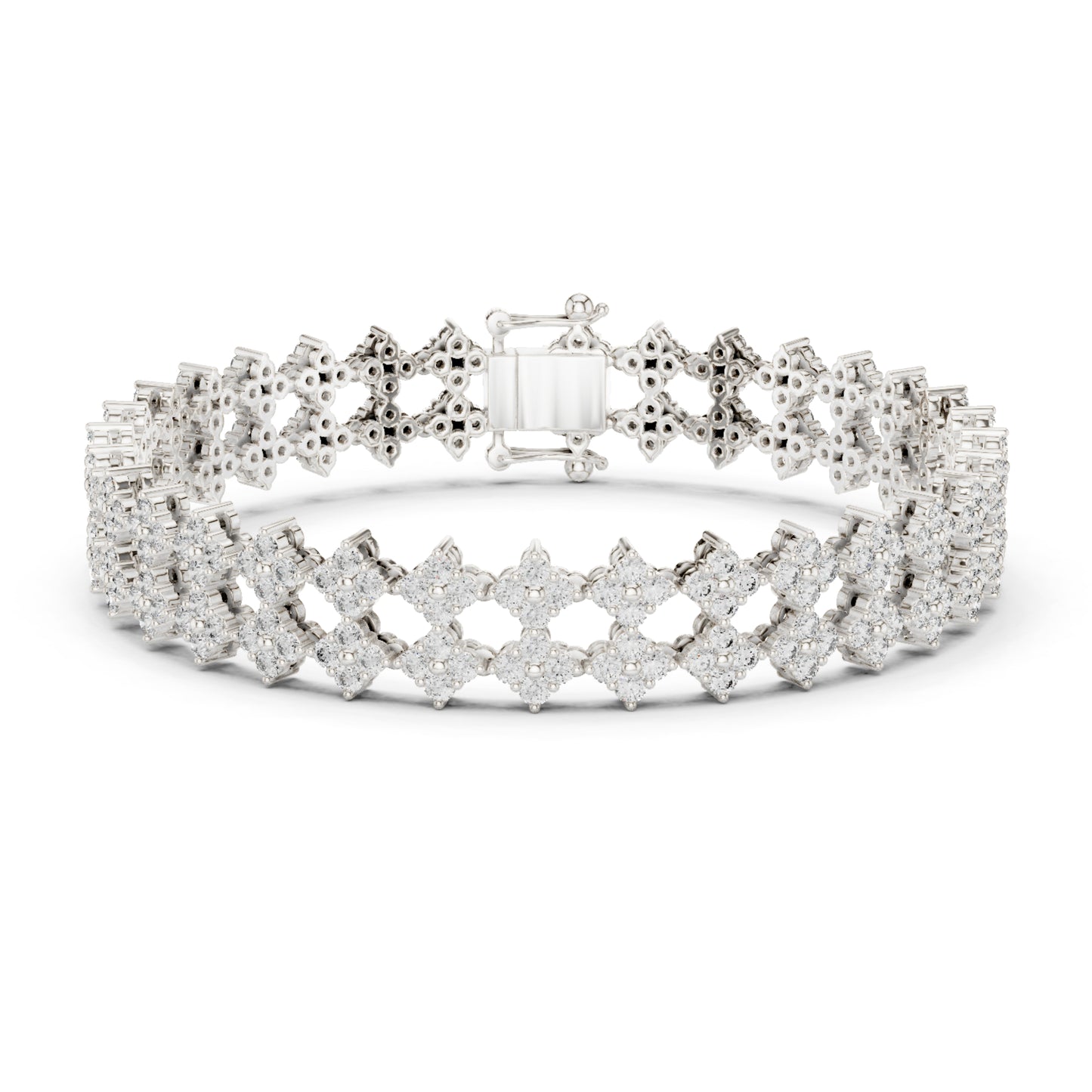 5.12 Ct Round Cut Lab Grown Diamond Vintage Delicate Hand Crafted Dainty Bridesmaid Bracelet For Gift - HIGHCARAT DIAMONDS