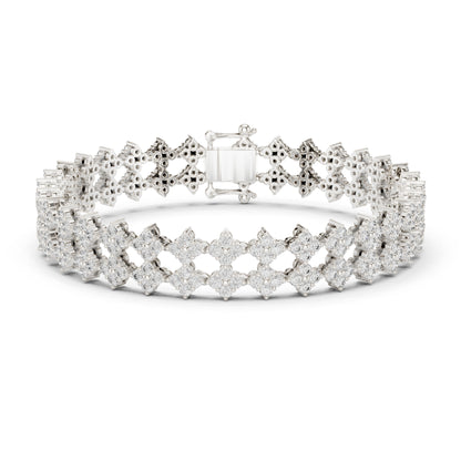 5.12 Ct Round Cut Lab Grown Diamond Vintage Delicate Hand Crafted Dainty Bridesmaid Bracelet For Gift - HIGHCARAT DIAMONDS
