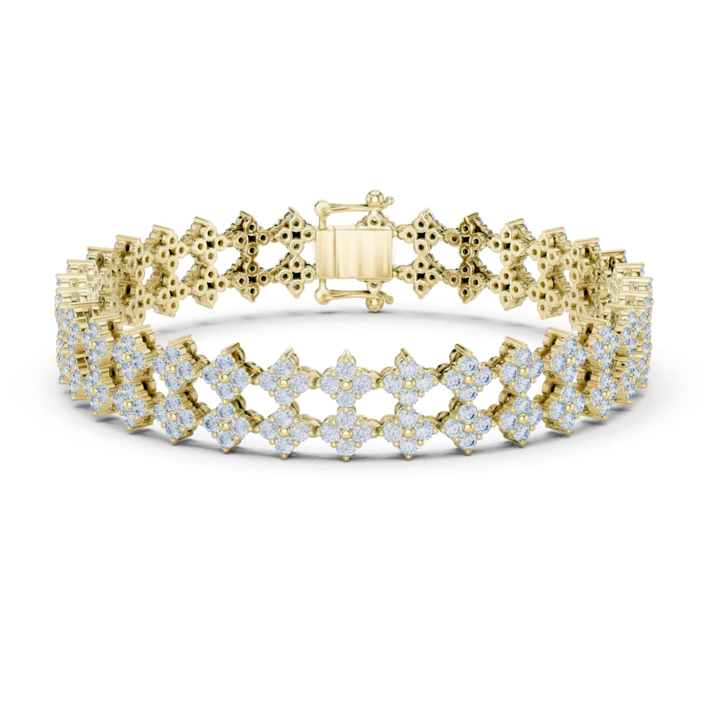 5.12 Ct Round Cut Lab Grown Diamond Vintage Delicate Hand Crafted Dainty Bridesmaid Bracelet For Gift - HIGHCARAT DIAMONDS