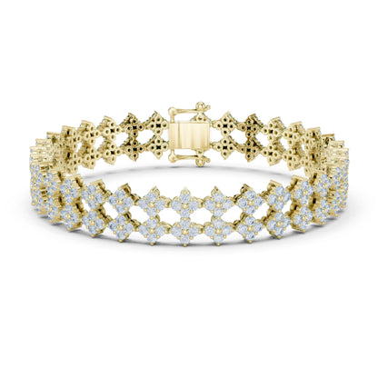 5.12 Ct Round Cut Lab Grown Diamond Vintage Delicate Hand Crafted Dainty Bridesmaid Bracelet For Gift - HIGHCARAT DIAMONDS