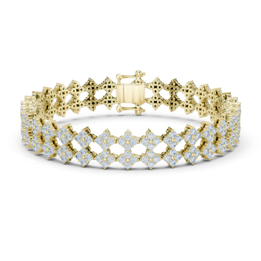 5.12 Ct Round Cut Lab Grown Diamond Vintage Delicate Hand Crafted Dainty Bridesmaid Bracelet For Gift - HIGHCARAT DIAMONDS