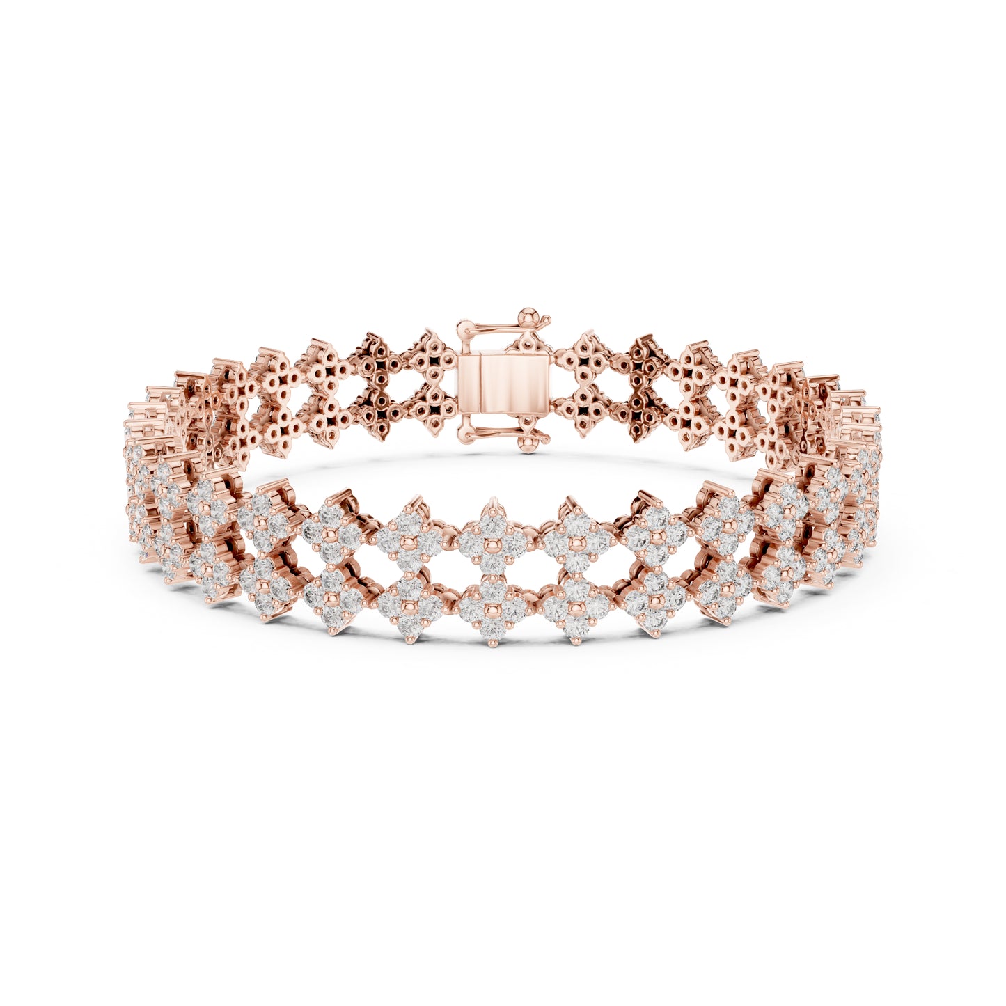 5.12 Ct Round Cut Lab Grown Diamond Vintage Delicate Hand Crafted Dainty Bridesmaid Bracelet For Gift - HIGHCARAT DIAMONDS