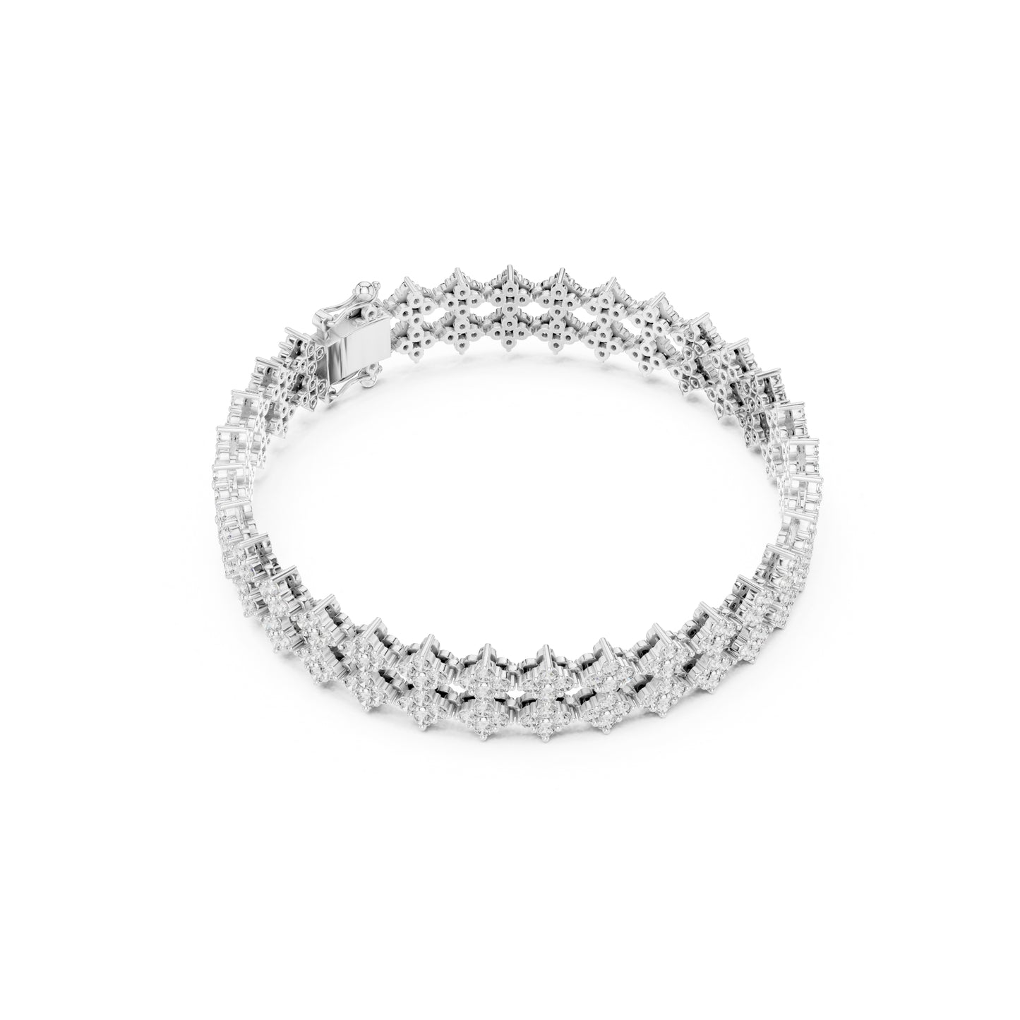 5.12 Ct Round Cut Lab Grown Diamond Vintage Delicate Hand Crafted Dainty Bridesmaid Bracelet For Gift - HIGHCARAT DIAMONDS