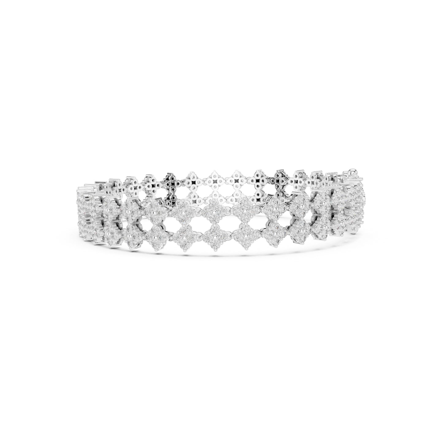 5.12 Ct Round Cut Lab Grown Diamond Vintage Delicate Hand Crafted Dainty Bridesmaid Bracelet For Gift - HIGHCARAT DIAMONDS