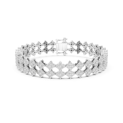 5.12 Ct Round Cut Lab Grown Diamond Vintage Delicate Hand Crafted Dainty Bridesmaid Bracelet For Gift - HIGHCARAT DIAMONDS
