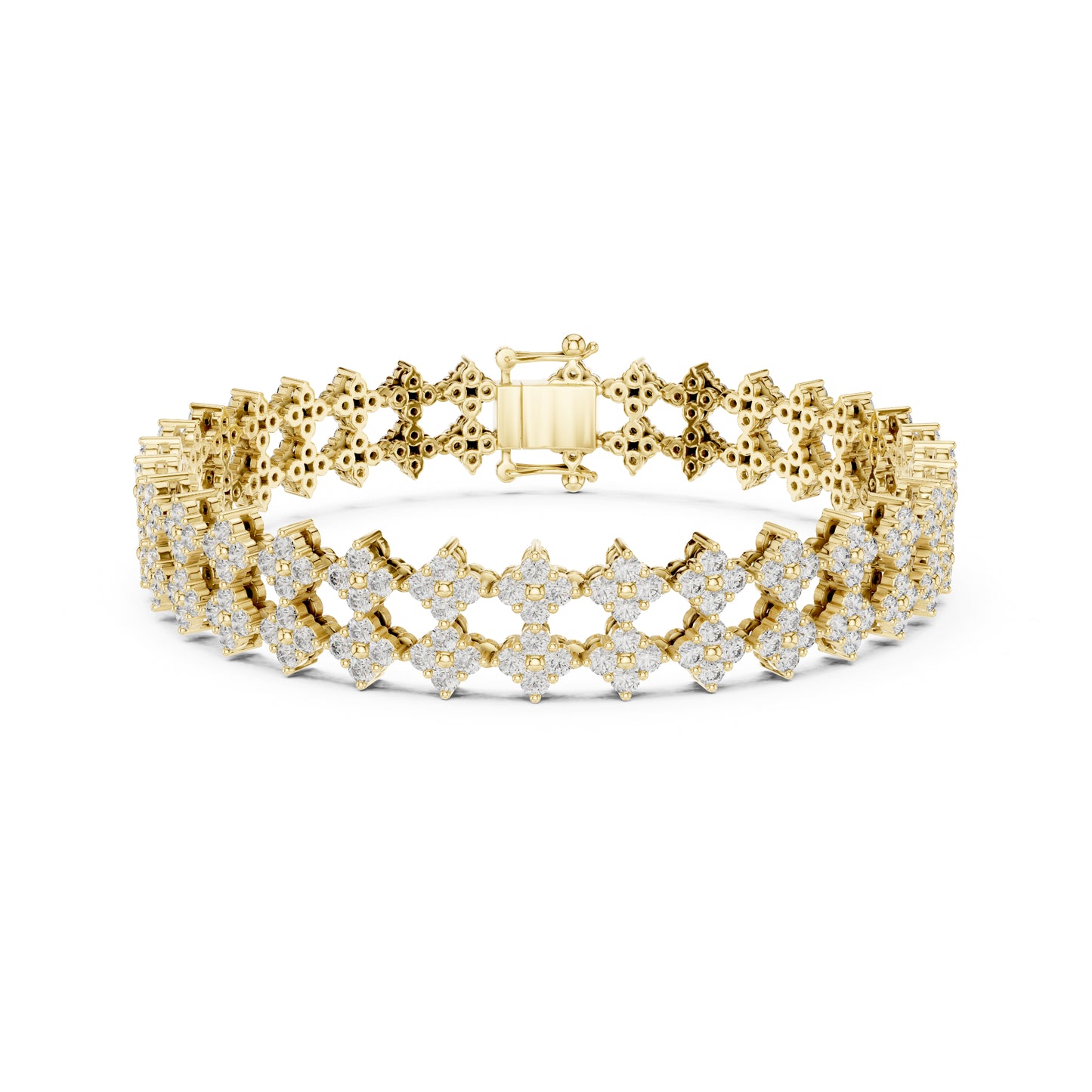 5.12 Ct Round Cut Lab Grown Diamond Vintage Delicate Hand Crafted Dainty Bridesmaid Bracelet For Gift - HIGHCARAT DIAMONDS