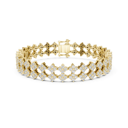 5.12 Ct Round Cut Lab Grown Diamond Vintage Delicate Hand Crafted Dainty Bridesmaid Bracelet For Gift - HIGHCARAT DIAMONDS