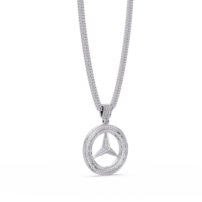 Three Point Star Lab Grown Diamond Pendant Necklace - HIGHCARAT DIAMONDS