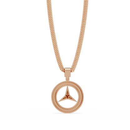 Three Point Star Lab Grown Diamond Pendant Necklace - HIGHCARAT DIAMONDS