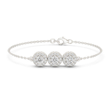 Vintage 1.14Ct Round Cut Lab Grown Diamond Antique Minimalist Perfect  Sparkling Bridesmaid Cuff Bracelet - HIGHCARAT DIAMONDS