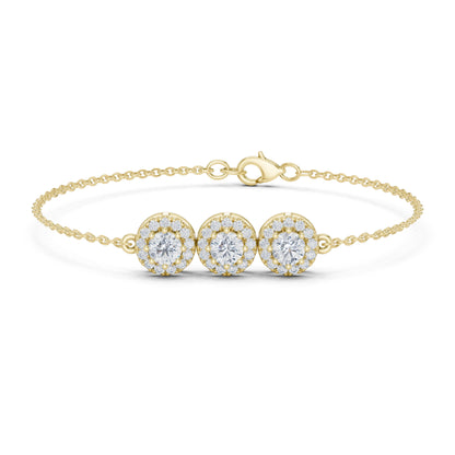 Vintage 1.14Ct Round Cut Lab Grown Diamond Antique Minimalist Perfect  Sparkling Bridesmaid Cuff Bracelet - HIGHCARAT DIAMONDS