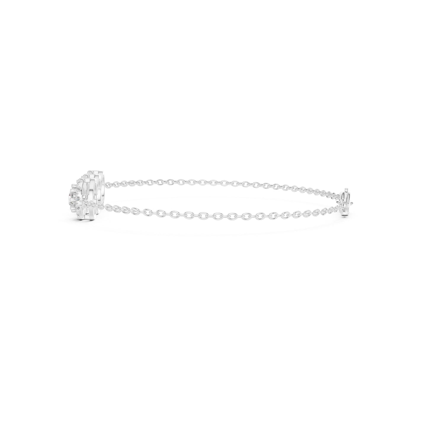 Vintage 1.14Ct Round Cut Lab Grown Diamond Antique Minimalist Perfect  Sparkling Bridesmaid Cuff Bracelet - HIGHCARAT DIAMONDS