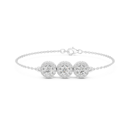 Vintage 1.14Ct Round Cut Lab Grown Diamond Antique Minimalist Perfect  Sparkling Bridesmaid Cuff Bracelet - HIGHCARAT DIAMONDS