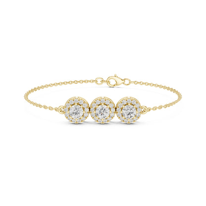 Vintage 1.14Ct Round Cut Lab Grown Diamond Antique Minimalist Perfect  Sparkling Bridesmaid Cuff Bracelet - HIGHCARAT DIAMONDS