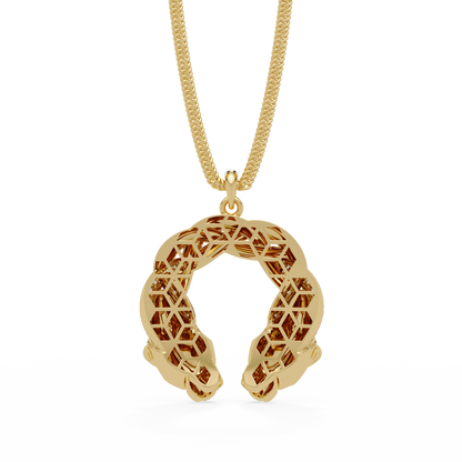 Dual Koi Fish Infinity Lab Grown Diamond Pendant - HIGHCARAT DIAMONDS