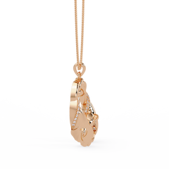 Dual Koi Fish Infinity Lab Grown Diamond Pendant - HIGHCARAT DIAMONDS