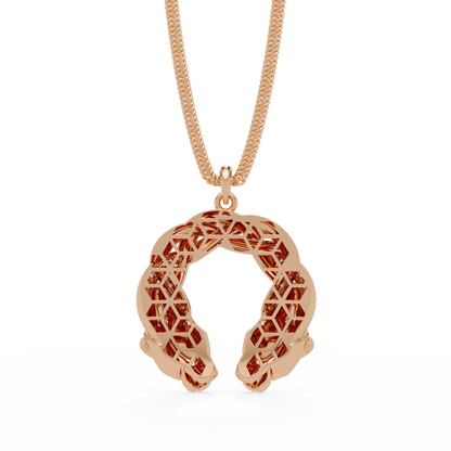 Dual Koi Fish Infinity Lab Grown Diamond Pendant - HIGHCARAT DIAMONDS