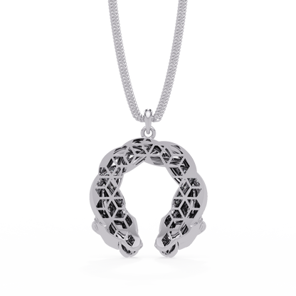 Dual Koi Fish Infinity Lab Grown Diamond Pendant - HIGHCARAT DIAMONDS