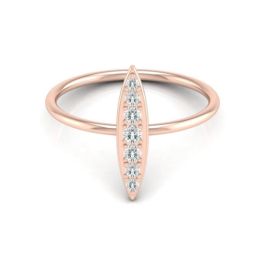 Timeless Elegance 14KT Gold Round Stone Band Ring With Comfort Fit For Womens - HIGHCARAT DIAMONDS