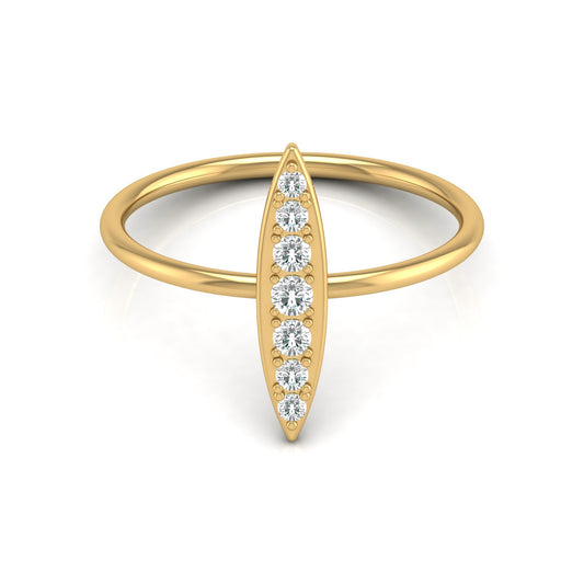 Timeless Elegance 14KT Gold Round Stone Band Ring With Comfort Fit For Womens - HIGHCARAT DIAMONDS