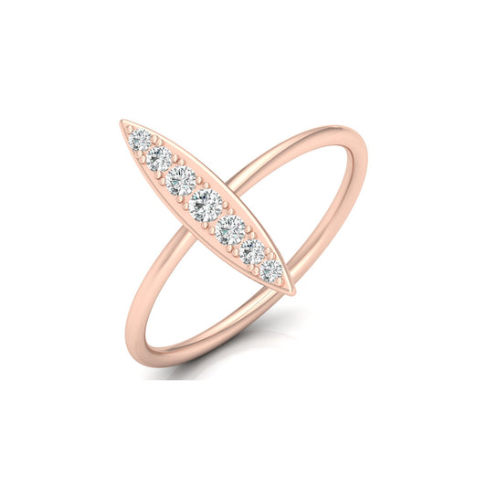 Timeless Elegance 14KT Gold Round Stone Band Ring With Comfort Fit For Womens - HIGHCARAT DIAMONDS