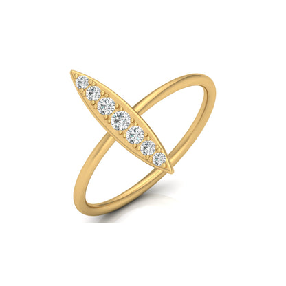 Timeless Elegance 14KT Gold Round Stone Band Ring With Comfort Fit For Womens - HIGHCARAT DIAMONDS