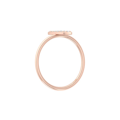 Timeless Elegance 14KT Gold Round Stone Band Ring With Comfort Fit For Womens