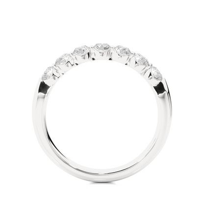 Timeless Shared Prong Diamond Eternity Band In 18K Solid Gold  Bridal Wedding Ring Set - HIGHCARAT DIAMONDS