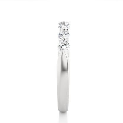 Timeless Shared Prong Diamond Eternity Band In 18K Solid Gold  Bridal Wedding Ring Set - HIGHCARAT DIAMONDS