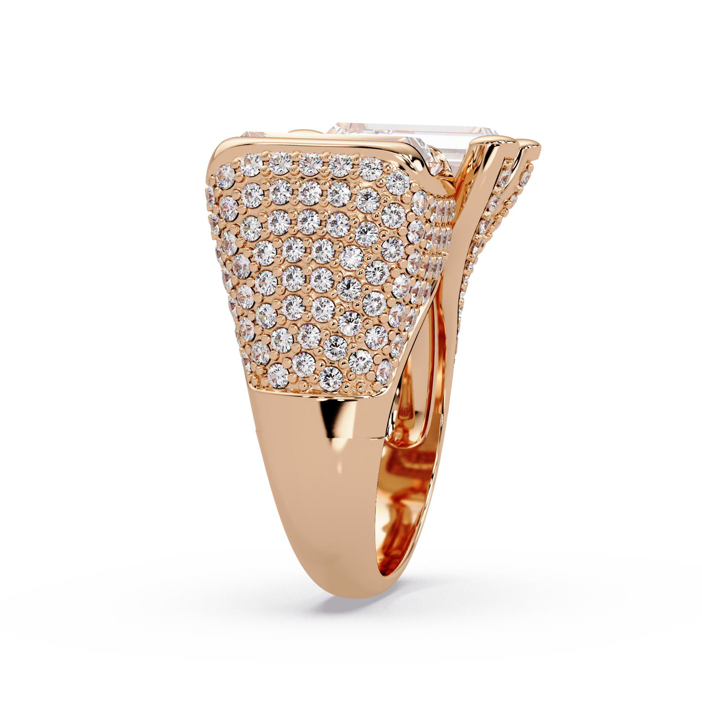 Toi et Moi Emerald Cut Lab Grown Diamond Bezel Ring - HIGHCARAT DIAMONDS