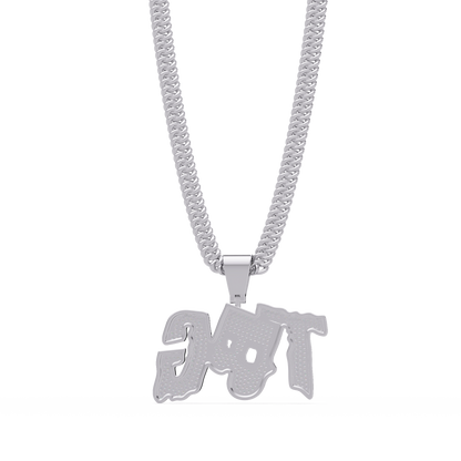 Top TBG Letter Lab Grown Diamond Pendant Necklace - HIGHCARAT DIAMONDS