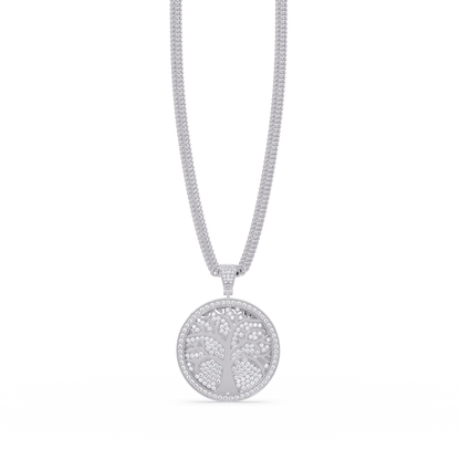 Tree of Life Lab Grown Diamond Medallion Pendant - HIGHCARAT DIAMONDS
