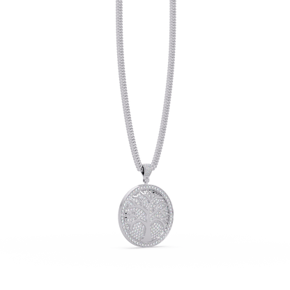 Tree of Life Lab Grown Diamond Medallion Pendant - HIGHCARAT DIAMONDS