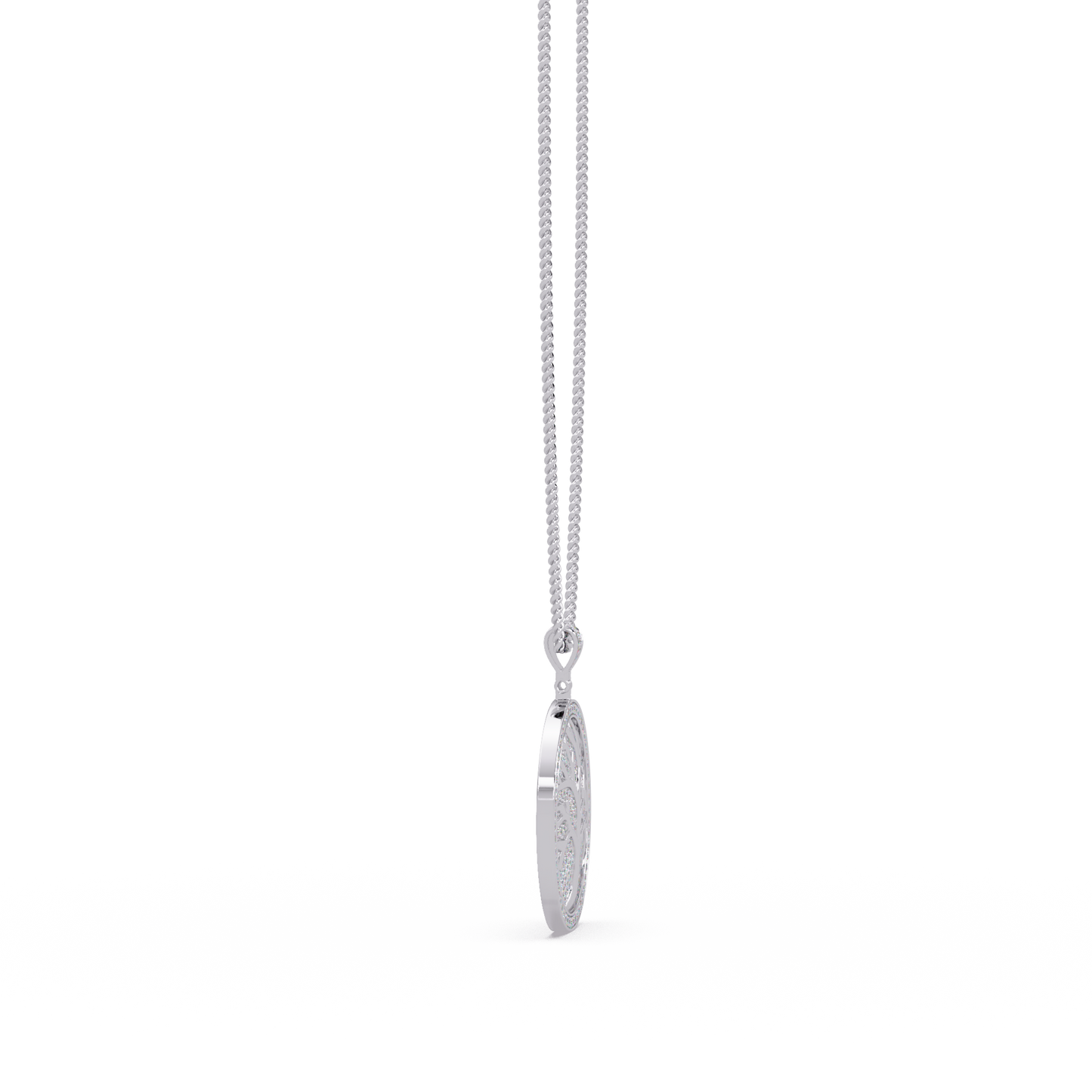 Tree of Life Lab Grown Diamond Medallion Pendant - HIGHCARAT DIAMONDS
