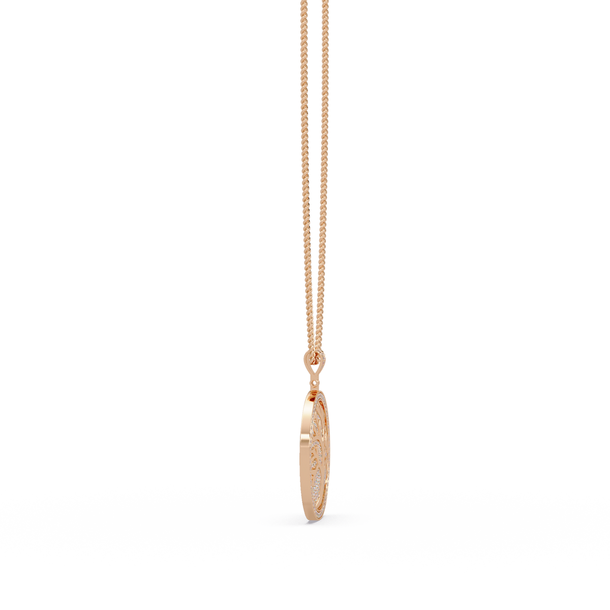 Tree of Life Lab Grown Diamond Medallion Pendant - HIGHCARAT DIAMONDS