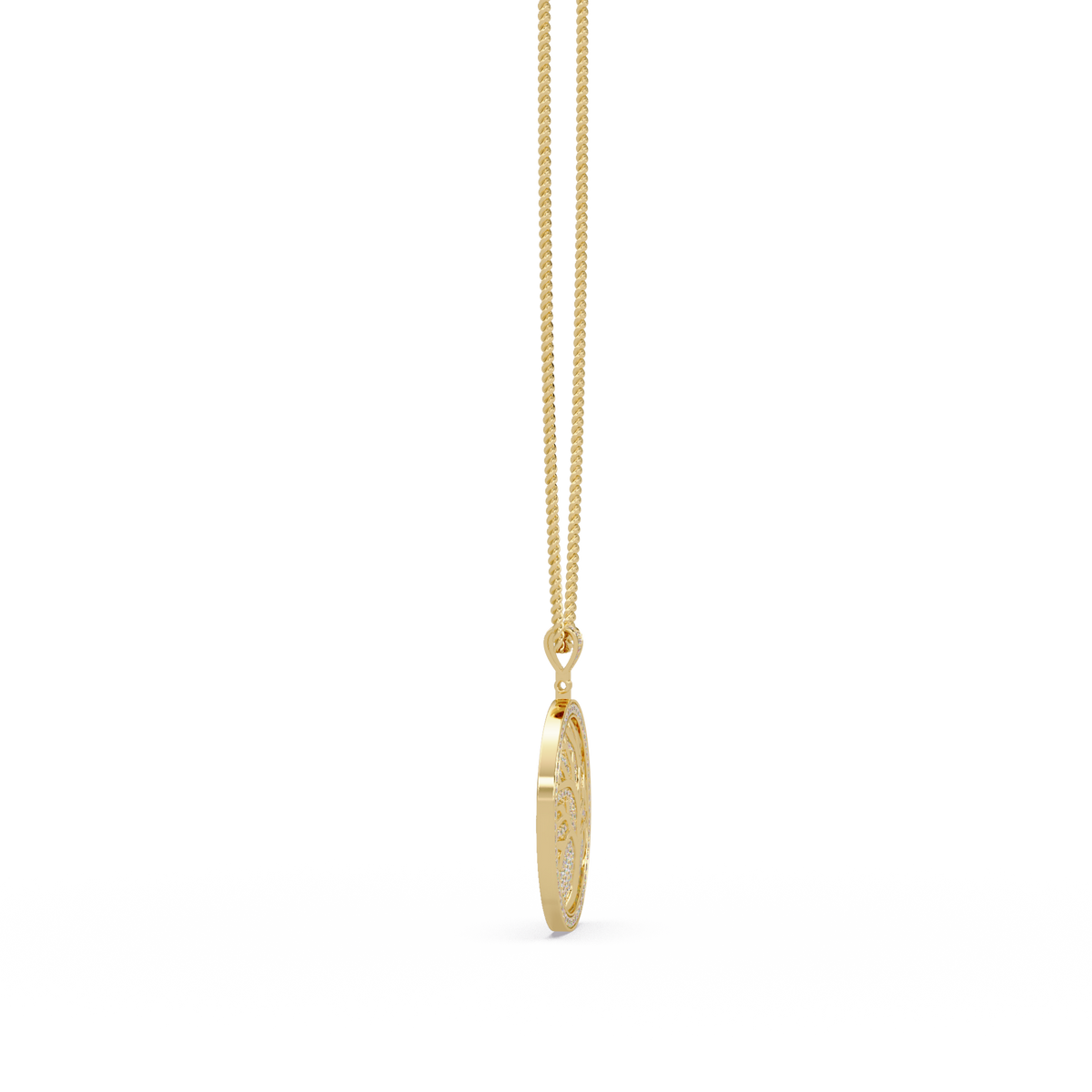Tree of Life Lab Grown Diamond Medallion Pendant - HIGHCARAT DIAMONDS