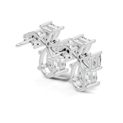 Triangle and Pear Shape Shining Classic Vintage Lab Grown diamond Earrings For Women - HIGHCARAT DIAMONDS