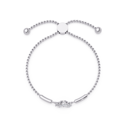 Trio Lab Grown Diamond Shape Adjustable Bracelet - HIGHCARAT DIAMONDS